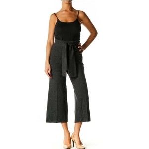 Club Monaco Orsalla Womens Knit Culottes Wool Crop Pants Size XS High Waist Grey